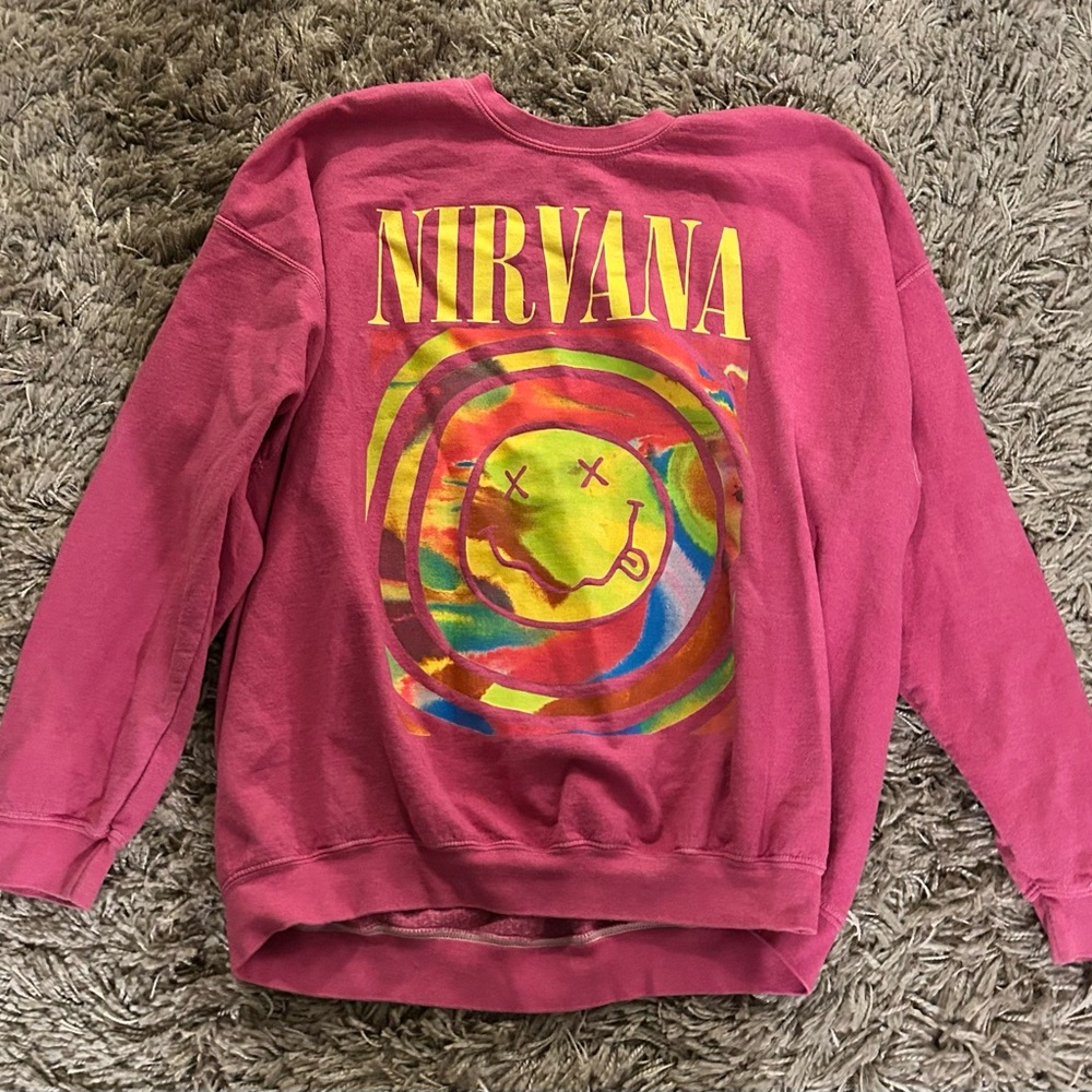 NIRVANA Colorful Graphic Sweatshirt